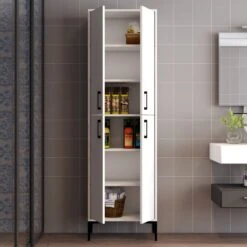 Woody Fashion Multifunctioneel Kabinet | 18 Mm Dik | Metalen Poot Wit 10 Woody Fashion Multifunctioneel Kabinet | 18 Mm Dik | Metalen Poot Wit -Emob 845HCT3924 20 203 0b13