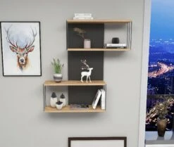 Wandplank | 18mm Gemelamineerd | Antraciet Eik -Emob 854KLN1742 20 203 acbe