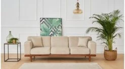 Bijzettafel | 18mm Melamine Gecoat | Metalen Poten | 45x45x45cm | Noten Zwart