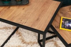 Salontafel Set | Metalen Poten | 100% Melamine Gecoat | Walnoot Zwart 27 Salontafel Set | Metalen Poten | 100% Melamine Gecoat | Walnoot Zwart -Emob 854KLN2902 20 204 a50b