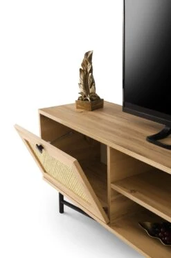 Melamine TV-meubel | 180x60x40cm | Eiken Zwart -Emob 854KLN3036 20 204 7e48