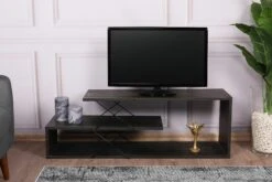 TV-meubel | 18mm Dik | 120x40x30cm | Melamine Gecoat | Donker Bruin
