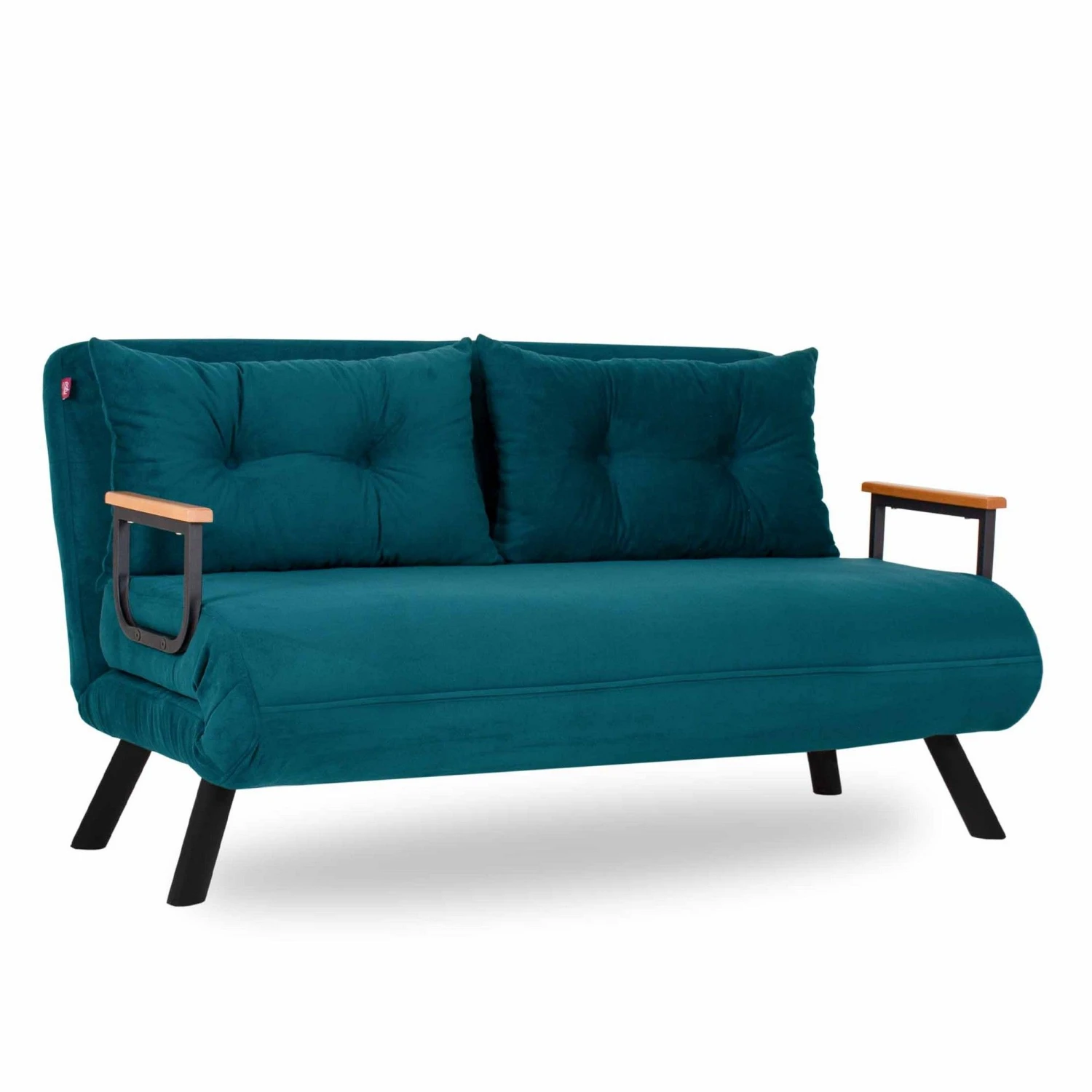 Stijlvolle 2-persoons Slaapbank | Comfort En Design | 100% Metalen Frame | Petrol Green 6 Stijlvolle 2-persoons Slaapbank | Comfort En Design | 100% Metalen Frame | Petrol Green - Afbeelding 6