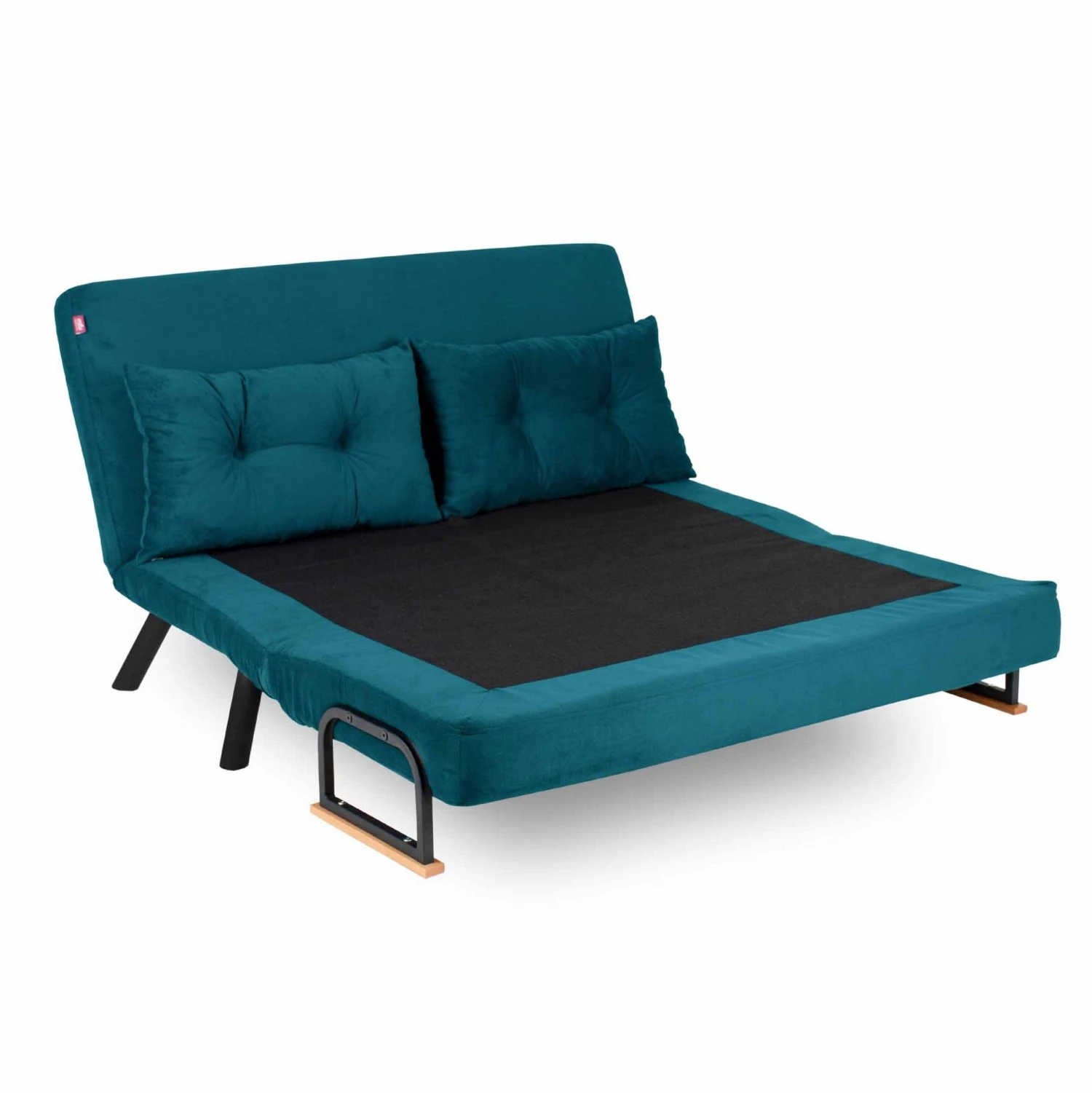 Stijlvolle 2-persoons Slaapbank | Comfort En Design | 100% Metalen Frame | Petrol Green 5 Stijlvolle 2-persoons Slaapbank | Comfort En Design | 100% Metalen Frame | Petrol Green - Afbeelding 5