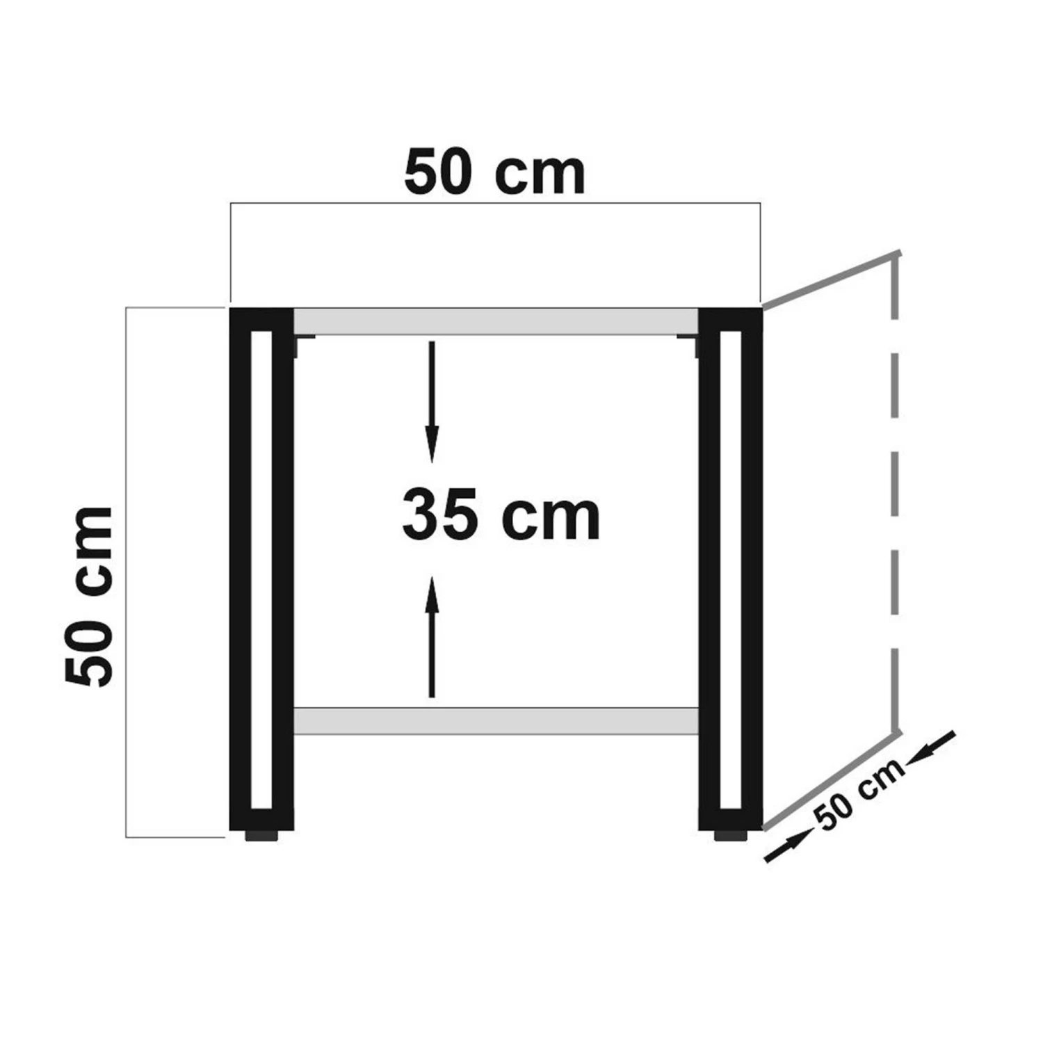 Bijzettafel Sapphire Melamine Gecoat | 2-Tier | Atlantic Pine Zwart 2 Bijzettafel Sapphire Melamine Gecoat | 2-Tier | Atlantic Pine Zwart - Afbeelding 2