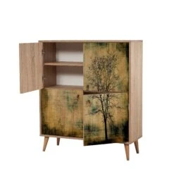 Multifunctionele Kast Vella | MELAMINE | 18mm | Haagbeukenhouten Poten -Emob 863SPH3934 20 207 b5ce