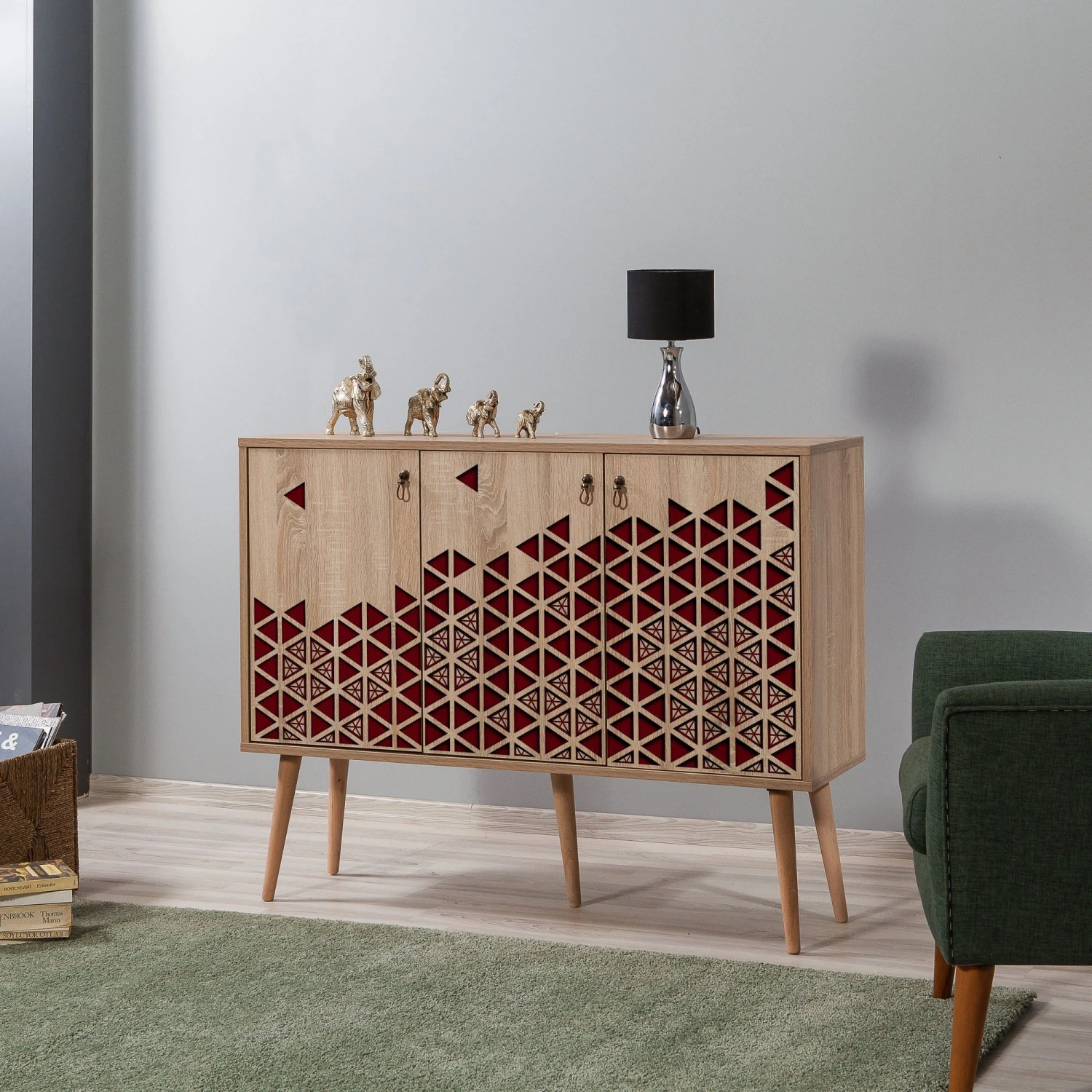 Vella Console | 100% Gemelamineerd | 18 Mm Dikte | Haagbeuken Poten 1 Vella Console | 100% Gemelamineerd | 18 Mm Dikte | Haagbeuken Poten