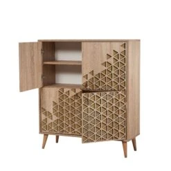 Vella Multifunctionele Kast | Sonoma Eik | 100% Melamine | 18 Mm Dik -Emob 863SPH3943 20 206 262e