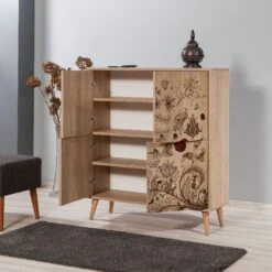 Multifunctionele Kast Vella | 100% Melamine | Haagbeuken Poten | UV-coating | Sonoma Eik -Emob 863SPH3952 20 203 7969