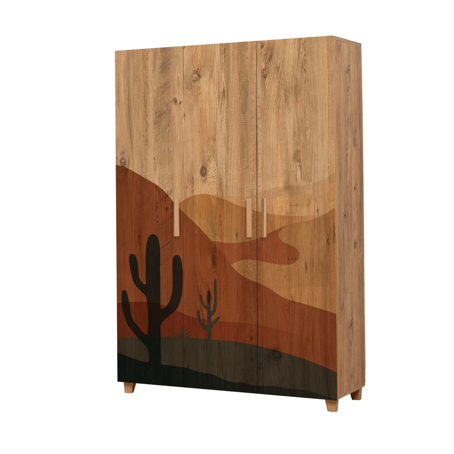 Garderobekast Vella | 100% Melamine | 18 Mm Dik | Atlantic Pine 3 Garderobekast Vella | 100% Melamine | 18 Mm Dik | Atlantic Pine - Afbeelding 3