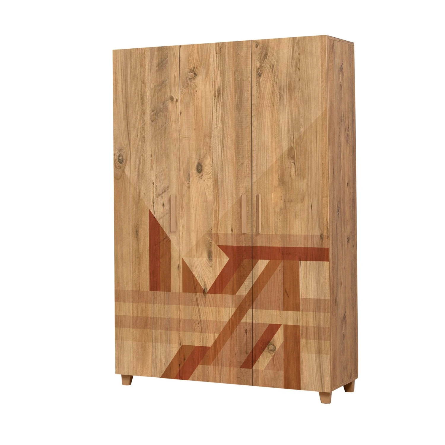 Garderobekast Vella - 18mm Melamine Coating - Atlantic Pine 3 Garderobekast Vella - 18mm Melamine Coating - Atlantic Pine - Afbeelding 3