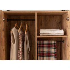 Garderobekast Sapphire | 100% Gemelamineerd | 104x225x52 Cm | Atlantic Pine -Emob 863SPH5449 20 208 087b