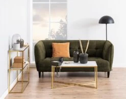 Sidetable Anika 80x26cm 1 Legplank - Wit Marmer/ Goud -Emob 865B4D41 FFC9 4750 AD42 8495EC1F3E16 27b8