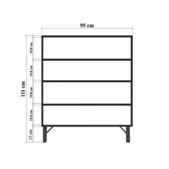Vella Multifunctionele Kast | 18 Mm Dik | Metalen Poten | UV-coating 11 Vella Multifunctionele Kast | 18 Mm Dik | Metalen Poten | UV-coating -Emob 869VEL4524 20 209 8832