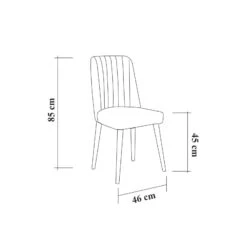 Vella Stoel | 100% Melamine Gecoat | Fluweel | Wit Soho 5 Vella Stoel | 100% Melamine Gecoat | Fluweel | Wit Soho -Emob 869VEL5162 20 203 0335