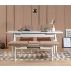 Vella Stoel | 100% Melamine Gecoat | 100% Fluweel | Wit Steen 11 Vella Stoel | 100% Melamine Gecoat | 100% Fluweel | Wit Steen -Emob 869VEL5180 20 204 bcad