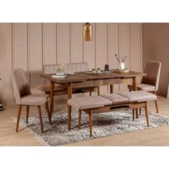 Vella Stoel | 100% Fluweel | 18mm Dikte | Walnoot Steen -Emob 869VEL5181 20 202 dea6