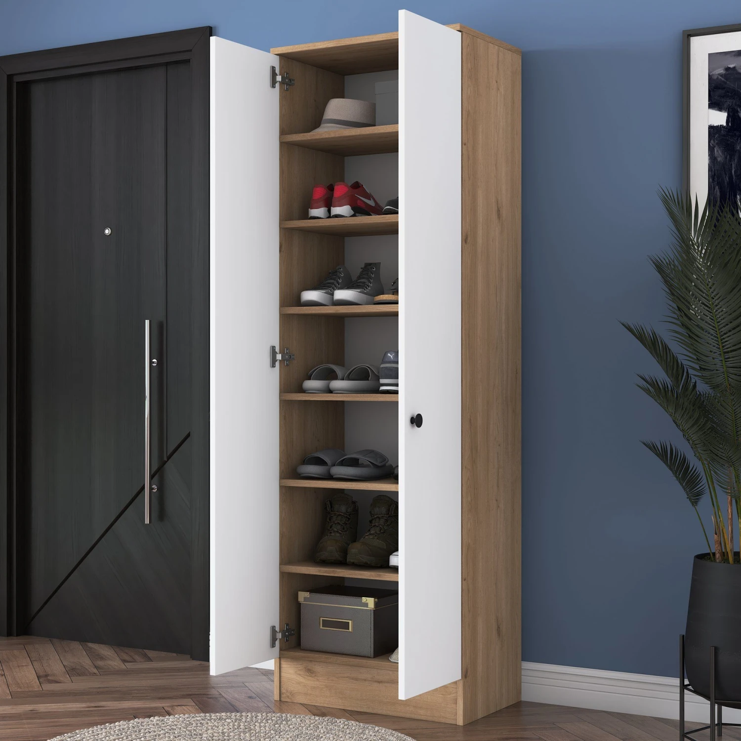 Locelso Garderobekast | 18mm Dikte | Notelaar Wit 7 Locelso Garderobekast | 18mm Dikte | Notelaar Wit - Afbeelding 7