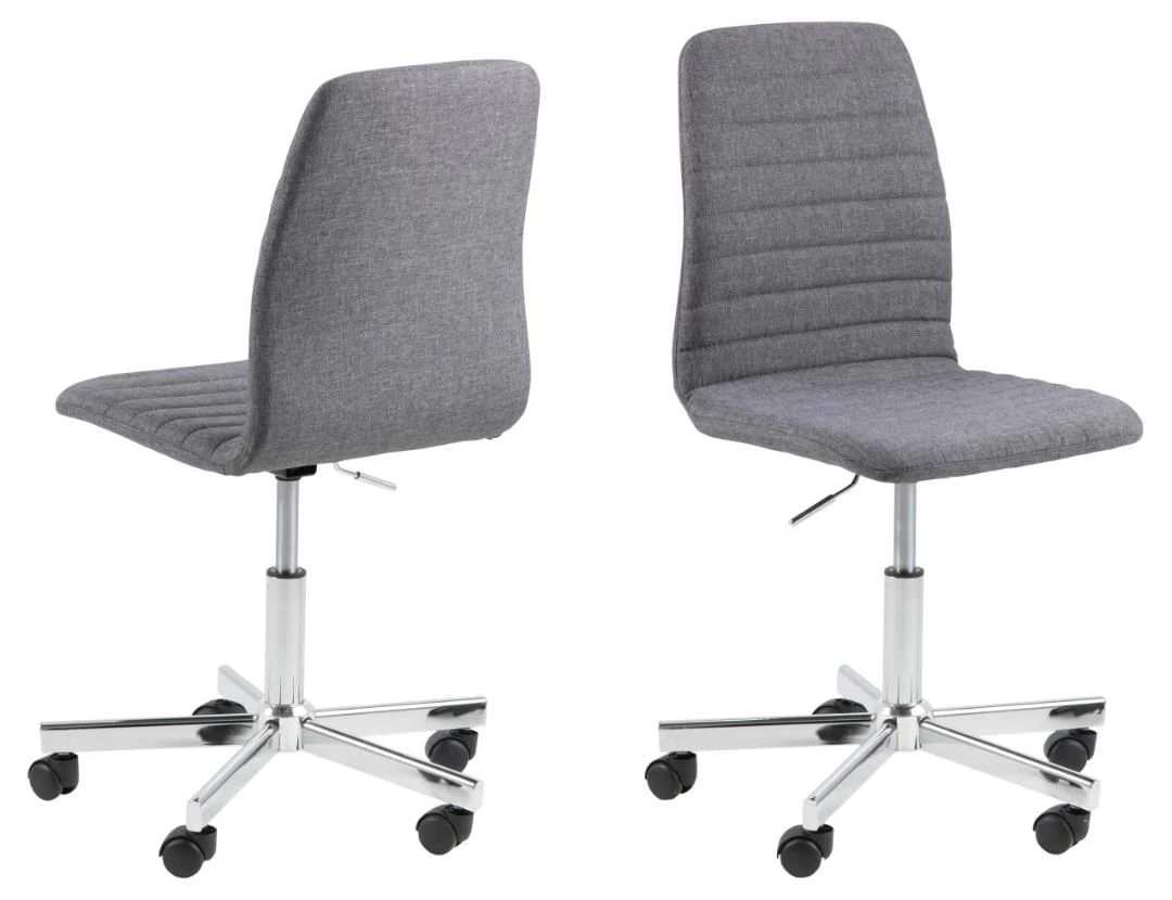 Bureaustoel Almonda - Grijs 8 Bureaustoel Almonda - Grijs - Afbeelding 8