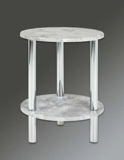 Bijzettafel Wilko - Chroom/beton Decor -Emob 90443 Hintergrund 4b9c