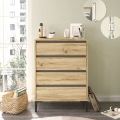 Commode Locelso | 72 X 45 X 98,3 Cm | Felt Anthracite-decor