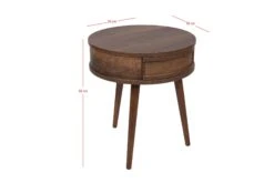 Vella Bijzettafel | 100% Gemelamineerd | Notelaar -Emob 974NMB1138 20 2013 8e4f