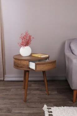 Vella Bijzettafel | 100% Gemelamineerd | Notelaar -Emob 974NMB1138 20 202 b50e