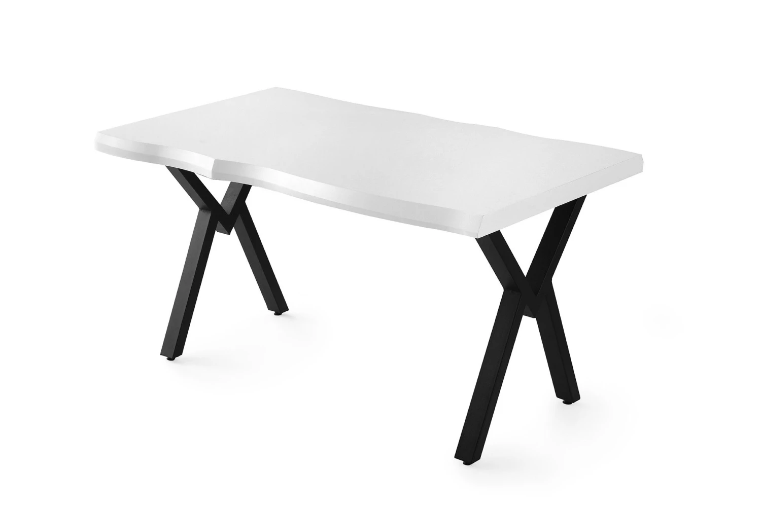 Vella Eettafel | 140x75x80 Cm | Wit Melamine 3 Vella Eettafel | 140x75x80 Cm | Wit Melamine - Afbeelding 3