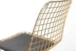 Vella Stoel Set | 2-Delig | 100% Metalen Frame | Leren Zitting | Goud -Emob 974NMB1208 20 203 e0fc