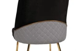 Vella Stoel Set (4 Stuks) | 100% Metalen Frame | Fluweel/Faux Leer | Goud Zwart 14 Vella Stoel Set (4 Stuks) | 100% Metalen Frame | Fluweel/Faux Leer | Goud Zwart -Emob 974NMB1216 20 205 7b87