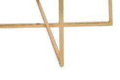 Vella Stoel Set 4 Stuks | Metalen Frame | Fluweel/Faux Leer | Goud Donkerblauw -Emob 974NMB1218 20 207 2cf6