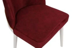 Vella Stoel Set - Metalen Frame, Fluwelen Stof, Haagbeukenhouten Poten -Emob 974NMB1220 20 207 b8d5