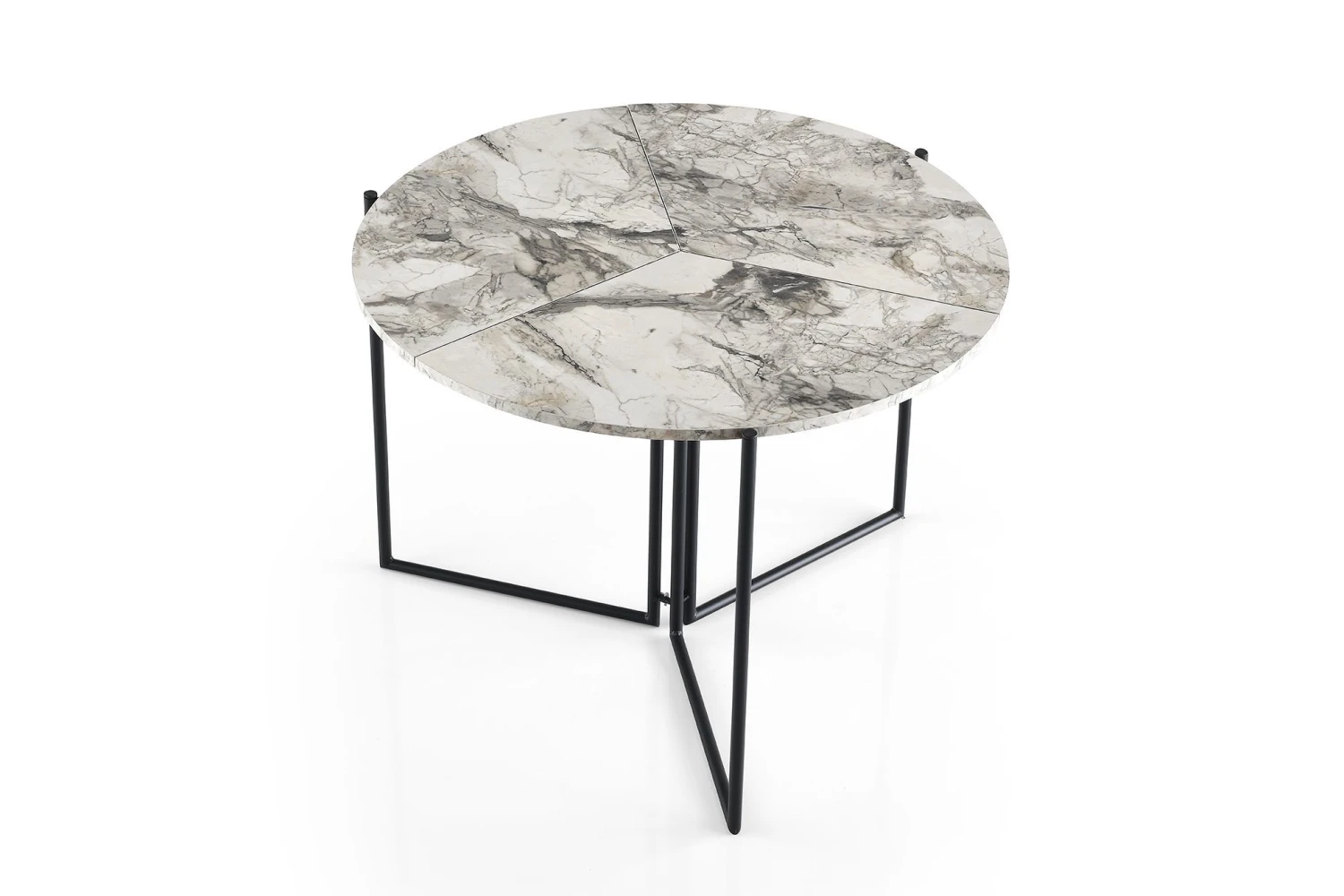 Vella Eettafel | Melamine Coating | Metalen Poten 4 Vella Eettafel | Melamine Coating | Metalen Poten - Afbeelding 4