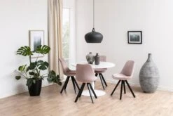 Eettafel Tarro ø110cm - Wit -Emob 9AA38F2B C4AF 44A5 B12D CA85BC5353AF 4799