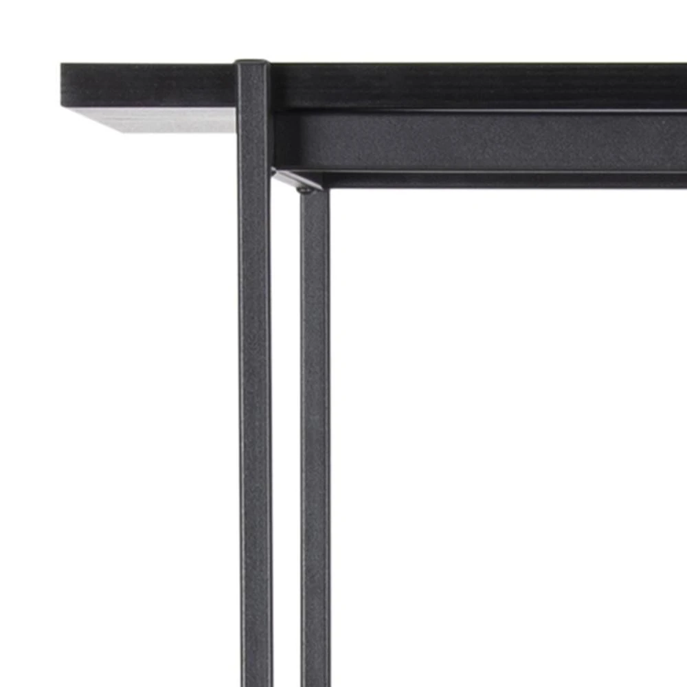 Boekenkast Angus : Zwart Stalen Frame, Essenzwarte Planken. 8 Boekenkast Angus : Zwart Stalen Frame, Essenzwarte Planken. - Afbeelding 8