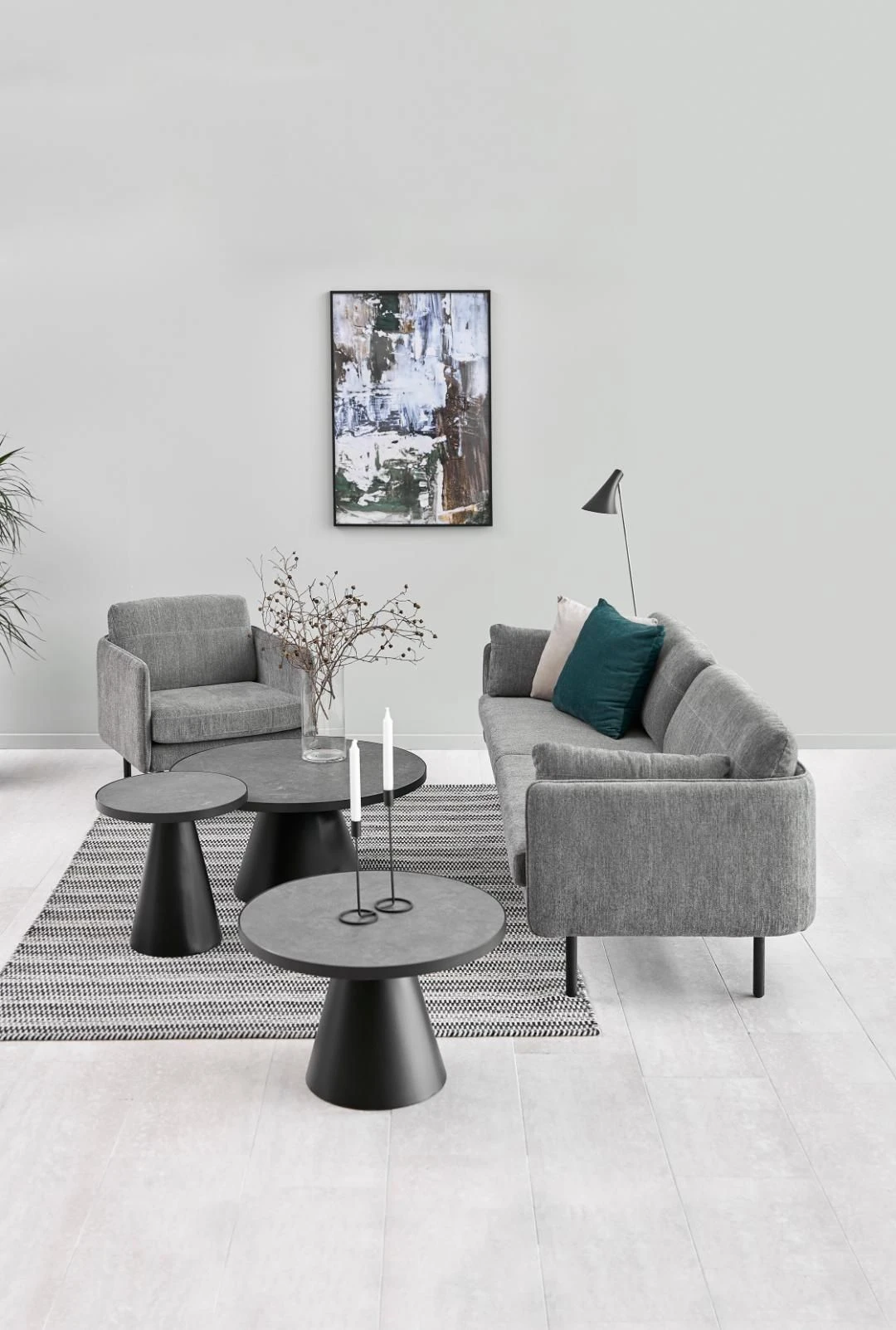 Salontafel Sarina ø45cm - Zwart 8 Salontafel Sarina ø45cm - Zwart - Afbeelding 8