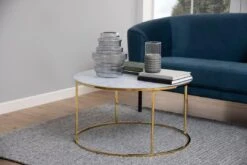 Salontafel Dejan ø80cm - Goud/wit Marmer 10 Salontafel Dejan ø80cm - Goud/wit Marmer -Emob A6B2C337 3C00 4B58 8E6F D12929E3690E 56b1