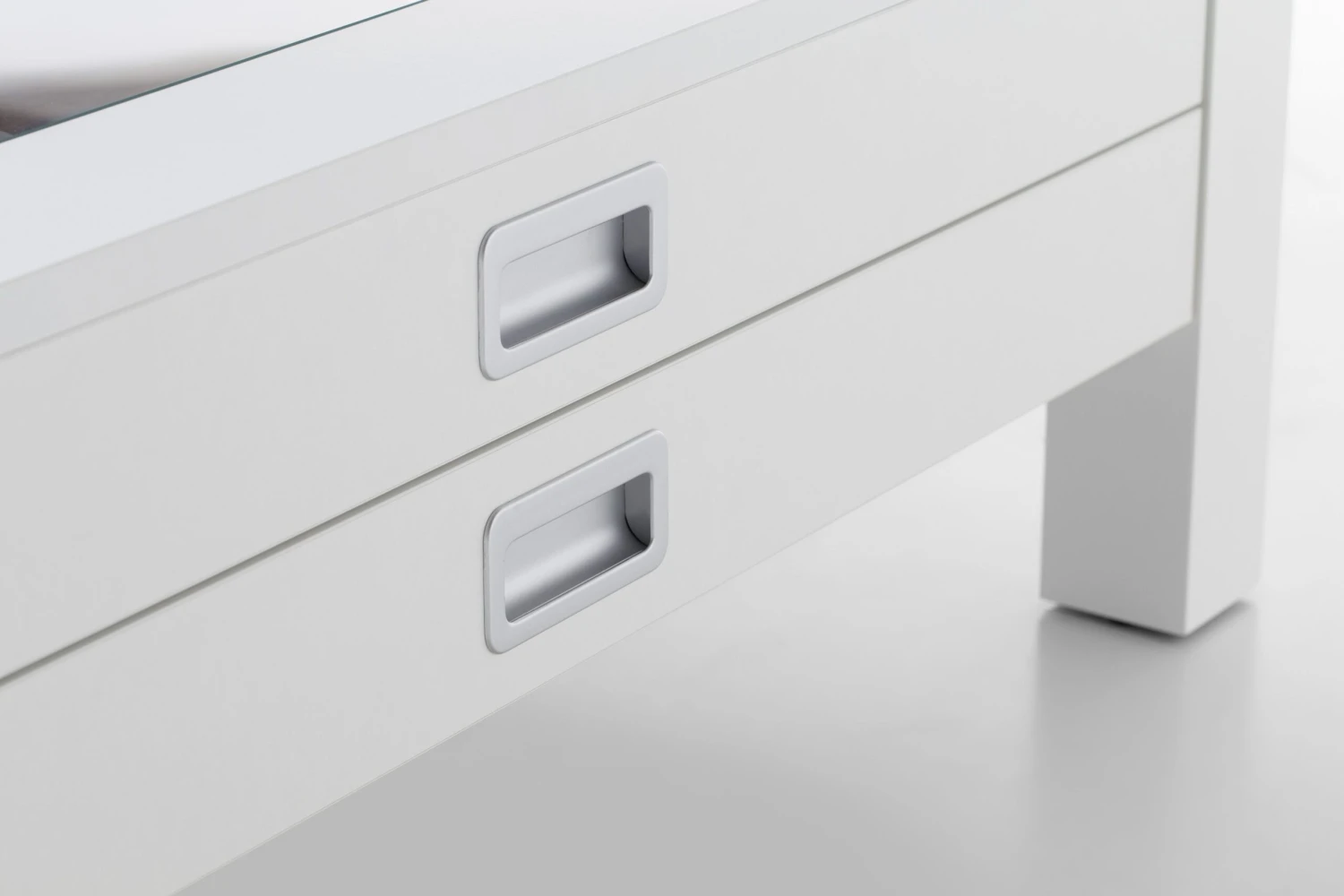 Salontafel Cancelo 110cm Met 2 Lades - Wit 3 Salontafel Cancelo 110cm Met 2 Lades - Wit - Afbeelding 3