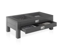 Salontafel Yadran 110cm Met 2 Lades - Grijs -Emob A8 Florian offen 1 83 664 C0 741a