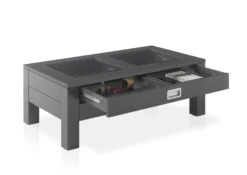 Salontafel Yadran 110cm Met 2 Lades - Grijs -Emob A8 Florian offen 3 83 664 C0 9730