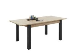 Verlengbare Eettafel Laifis 140/210cm - Zwart/oude Eik -Emob A8 Lucas ET Fkt 83 025 V2 e237