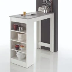 Bartafel De Marchi 115cm - Wit/beton