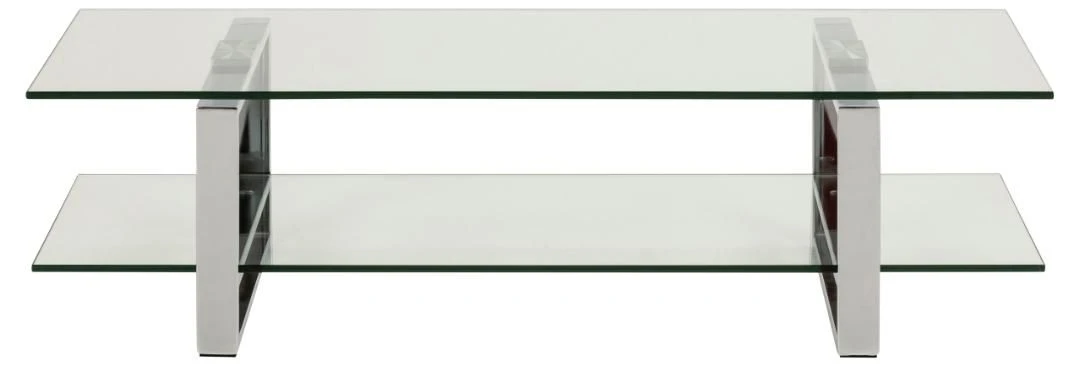 Salontafel Nicola 120cm Met Glazen Tafelblad - Grijs 5 Salontafel Nicola 120cm Met Glazen Tafelblad - Grijs - Afbeelding 5