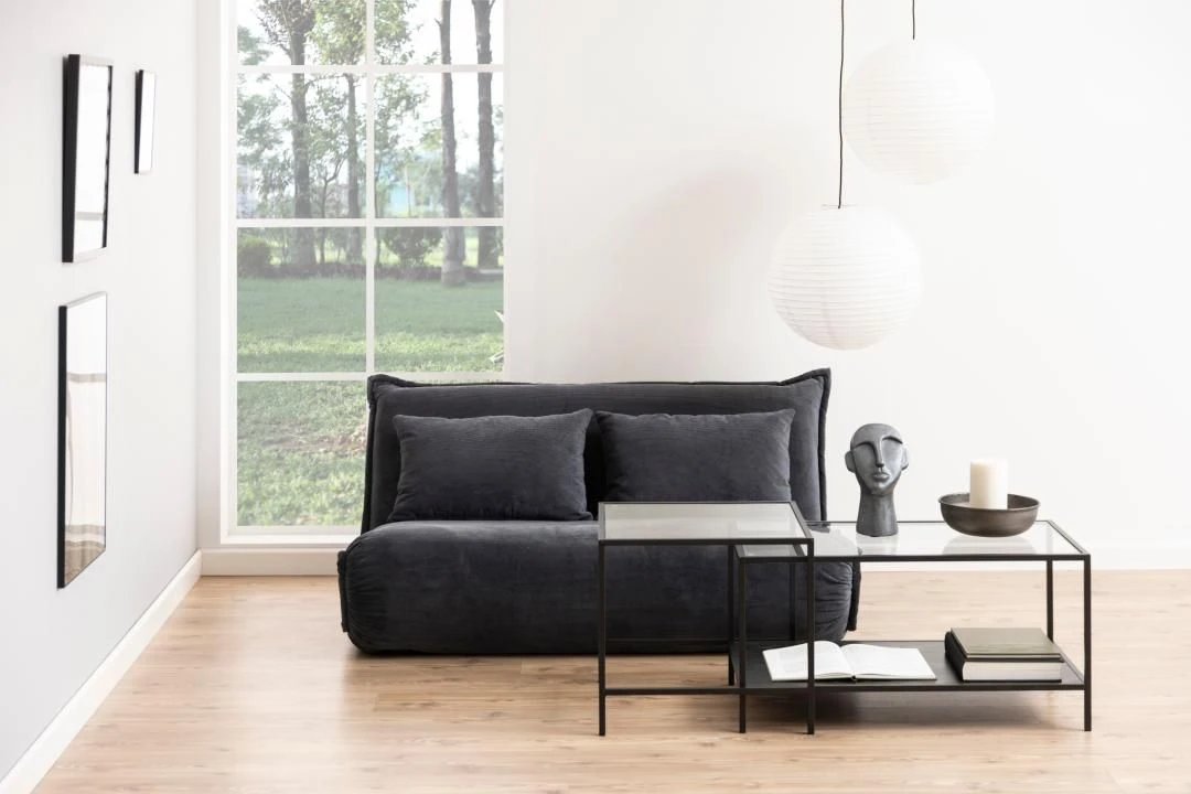 Set Van 2 Salontafels Dover - Zwart 3 Set Van 2 Salontafels Dover - Zwart - Afbeelding 3