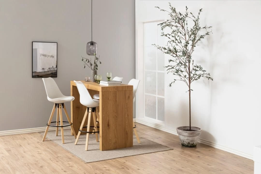 Barstoel Dimar - Wit/eik 3 Barstoel Dimar - Wit/eik - Afbeelding 3