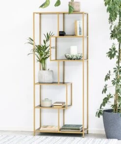 Rek Dover 77 Cm 4 Legplanken - Goud/zwart