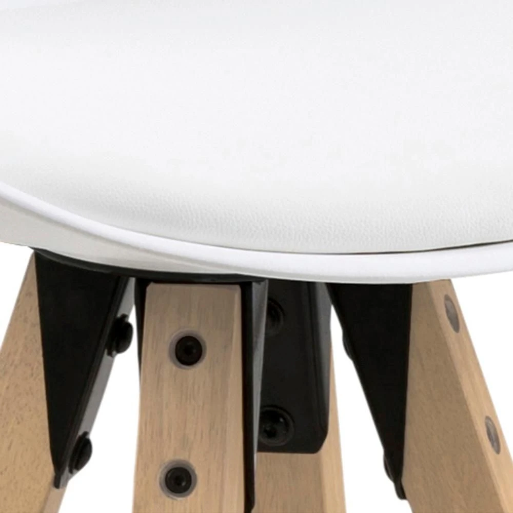 Barstoel Dimar - Wit/eik 5 Barstoel Dimar - Wit/eik - Afbeelding 5