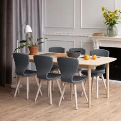 Ovale Eettafel Aslan 210x100 - Eik