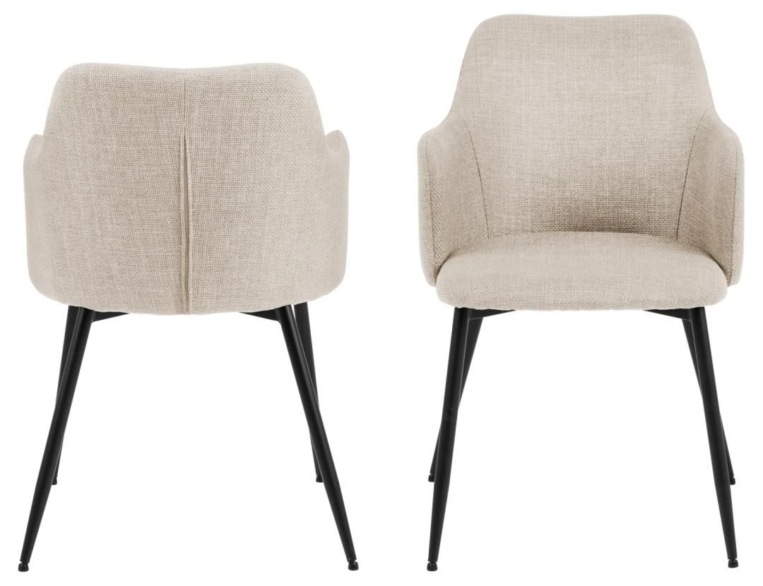 Armstoel Ilsa - Beige 7 Armstoel Ilsa - Beige - Afbeelding 7