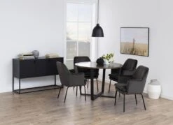 Eettafel Amanda Ø110 - Bruin Marmer/zwart 17 Eettafel Amanda Ø110 - Bruin Marmer/zwart -Emob DF45C621 4BB4 4F5E AE03 4ADF5FA8C31A d3e8